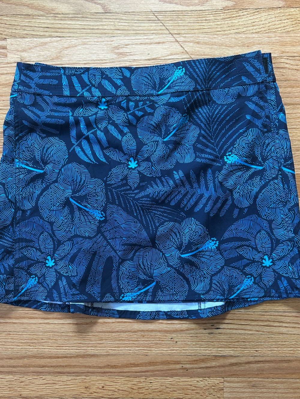 Ripskirt Hawaii Navy and Teal Tropical Wrap Skirt Coverup